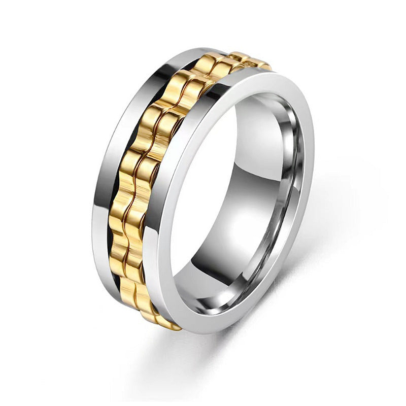 Titanium Gear Fidget Ring