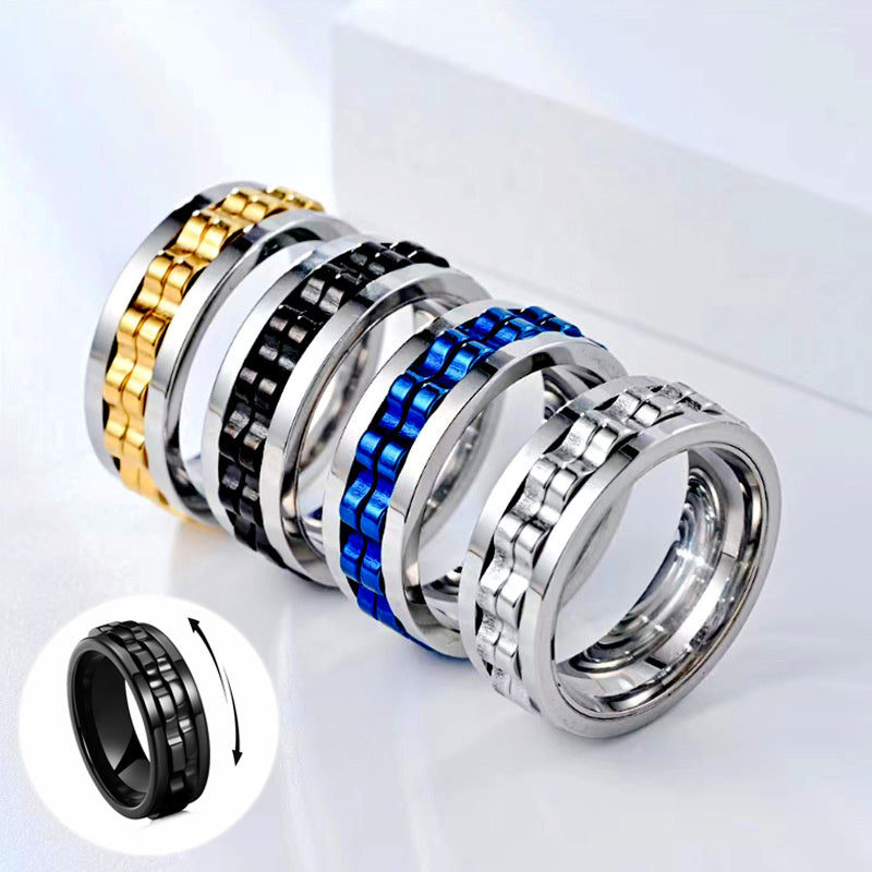 Titanium tandwiel-fidgetring